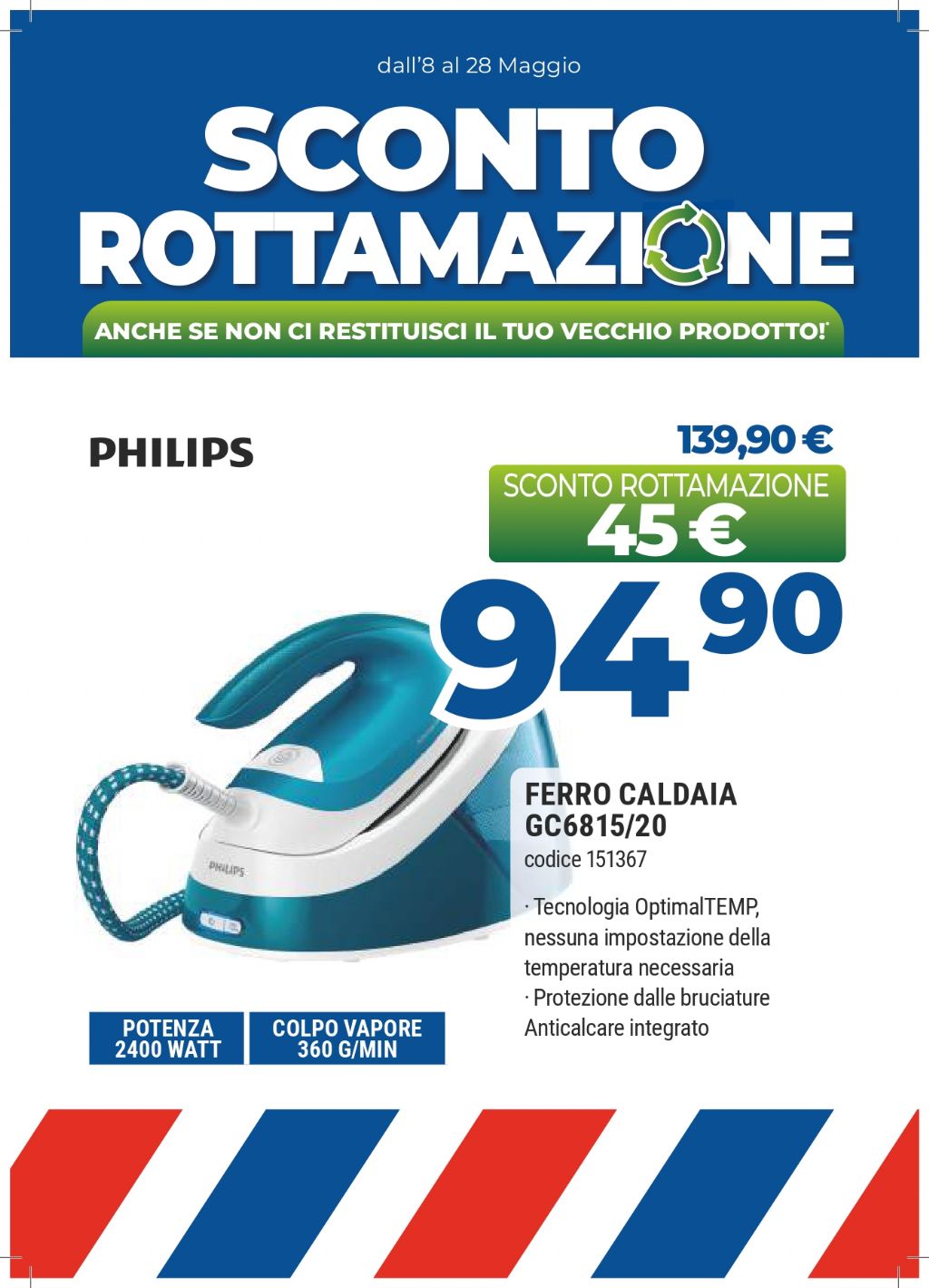 PHILPS FERRO CALDAIA GC6815/20